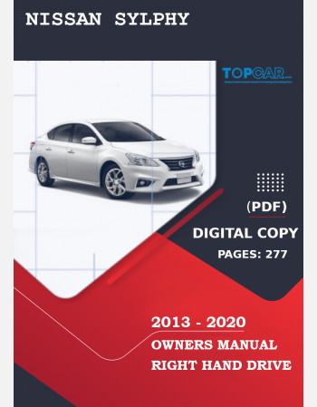 nissan sylphy 2013 - 2020 owners manual